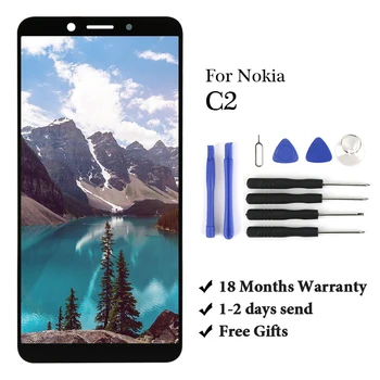 

For Nokia C2 lcd screen 5.7 inch test before send no dead pixel assembly replacement For Nokia C2 LCD