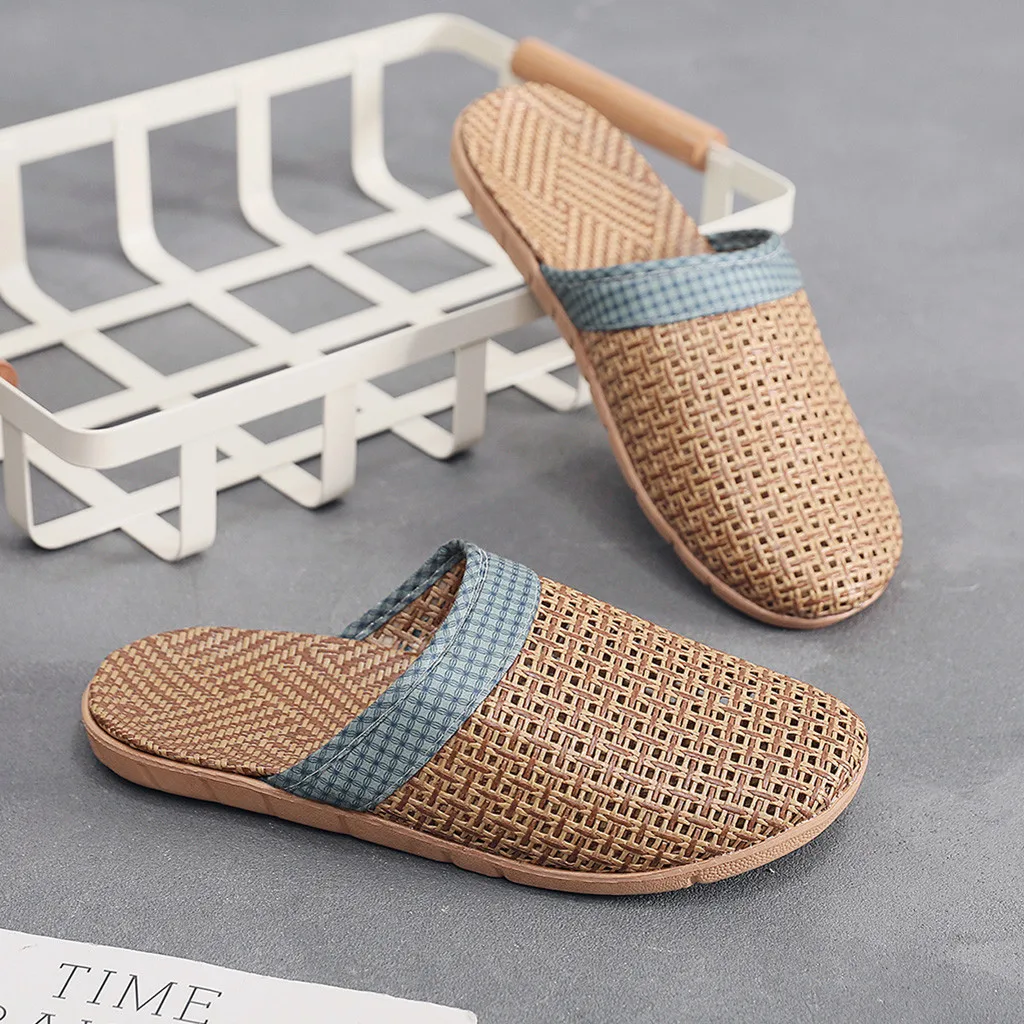 Moda de hombre Casual Slip On base Slides pantuflas de Interior para el hogar zapatos de playa de material de alta calidad, cómodo y suave A50