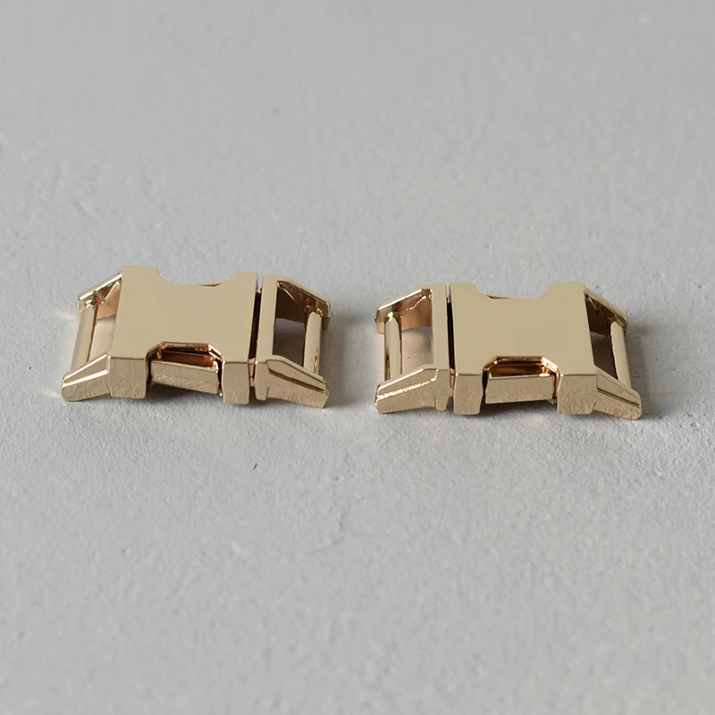 1 pc Golden Сверхмощный покрытием сторонний релиз металлической пряжкой карабин 5/8 дюймов(15 мм) "сделай сам", домашним животным, ошейник для Паракорд рюкзак аксессуары 5 видов цветов - Цвет: 1 pc Golden