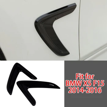 

1 Pair Side Wing Air Flow Fender Vent Trim Car ABS Black Fit for BMW 3 Series X5 F15 2013 2014 2015 2016 2017 2018