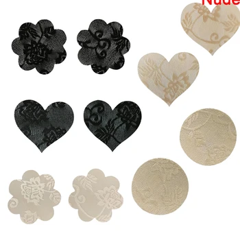 

Star Heart Lace Pads Body Breasts Stickers Women's Girl's Heart Adhesive Nipple Covers Disposable Sexy Girl Lover Game 10Pcs
