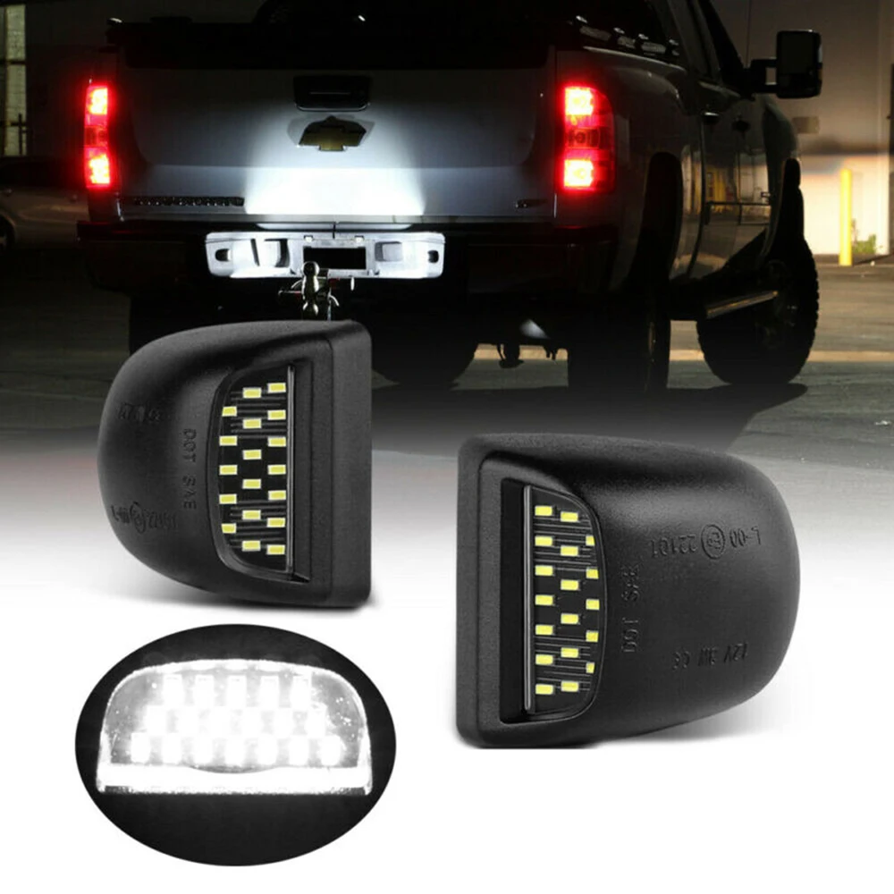 2 шт. светодиодный свет номерного знака 3528SMD 8-30 в для Кадиллак Chevrolet 1999-2013 прочный и практичный в использовании