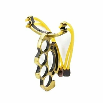 

Hand-held Metal Slingshot Finger Trigger Release Catapult for Hunting