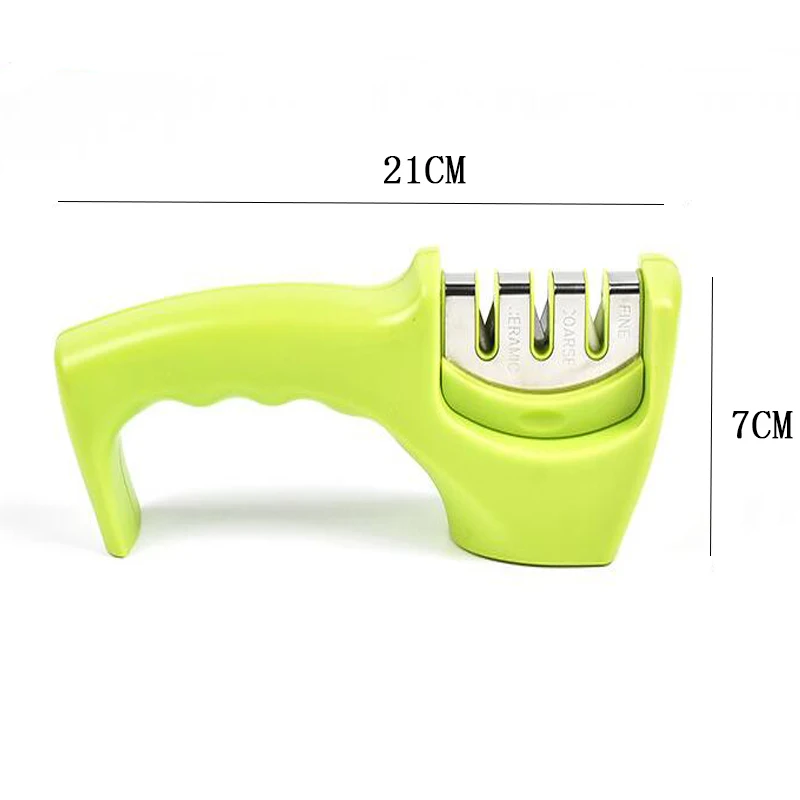 Professional 3 Stages Knife Sharpener Kitchen Sharpening Stone Grinder knives Whetstone Tungsten Diamond Ceramic Sharpener Tool