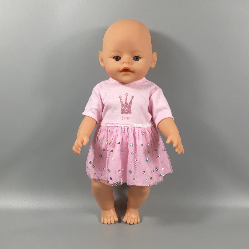 Новое платье подходит для 43 см куклы 17 дюймовых кукол Одежда и аксессуары 057