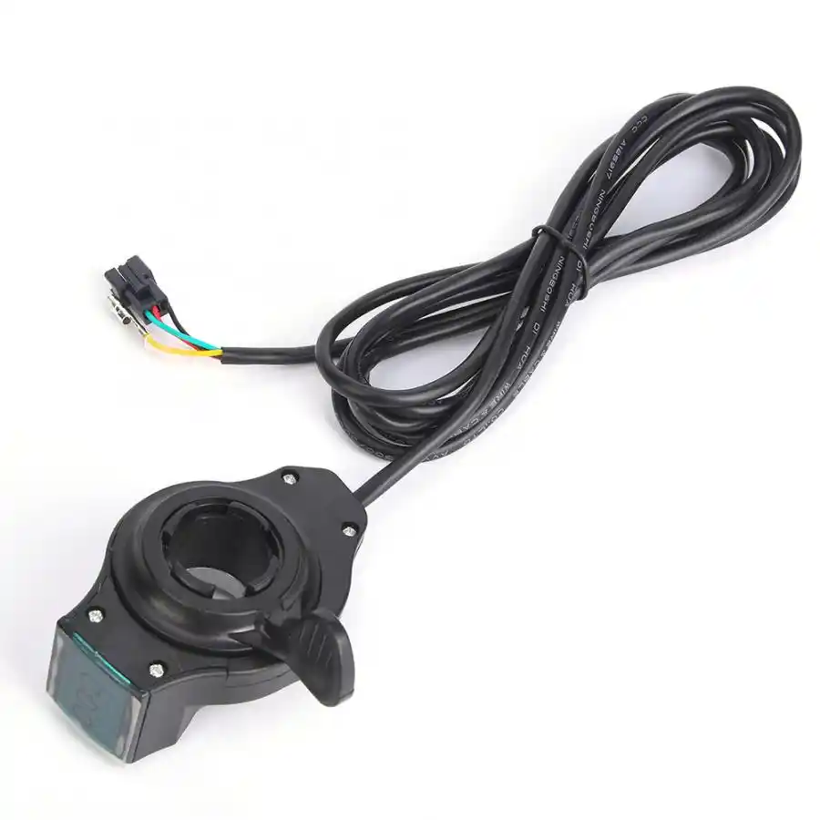 E-Bike Thumb Throttle LCD Digital Battery Voltage Displays Switch