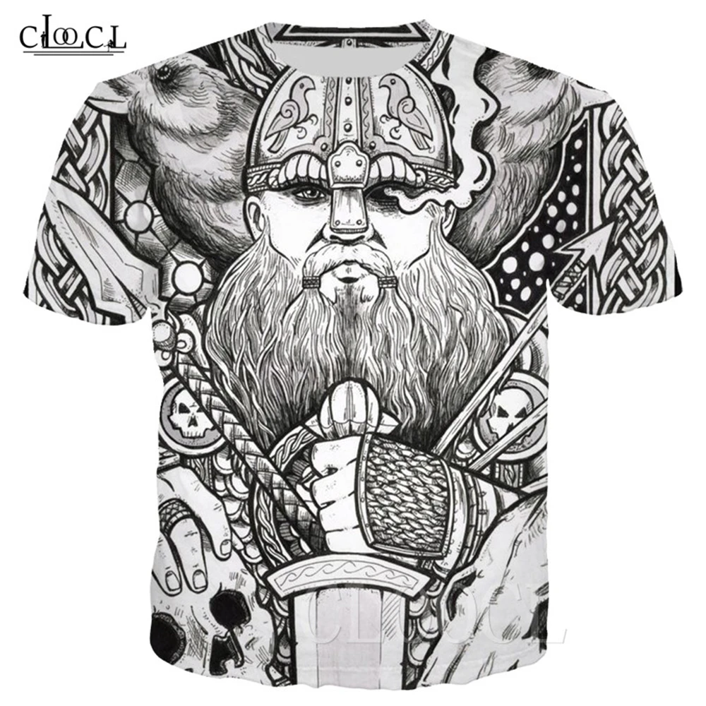 T Shirt 17 Скандинавский Викинг, тату-арт, Череп, футболка для женщин и мужчин, пираты, 3D принт, футболки, викинги, король, короткий рукав, повседневные топы, Прямая поставка - Цвет: T Shirt 17