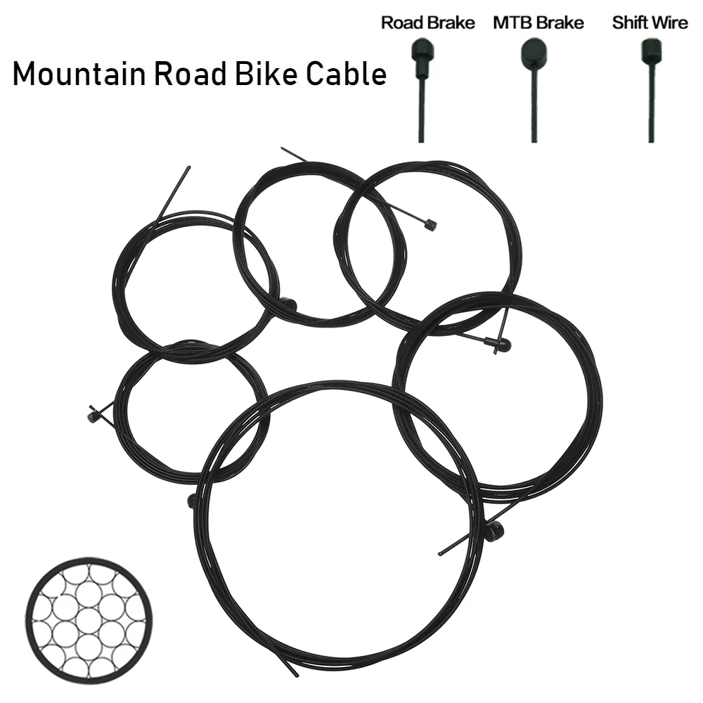 Горячее покрытие переключающий внутренний кабель MTB для дорожного велосипеда, на переднее заднее тормоза строка переключения основной тормозной провод веревка велосипед велосипедные аксессуары