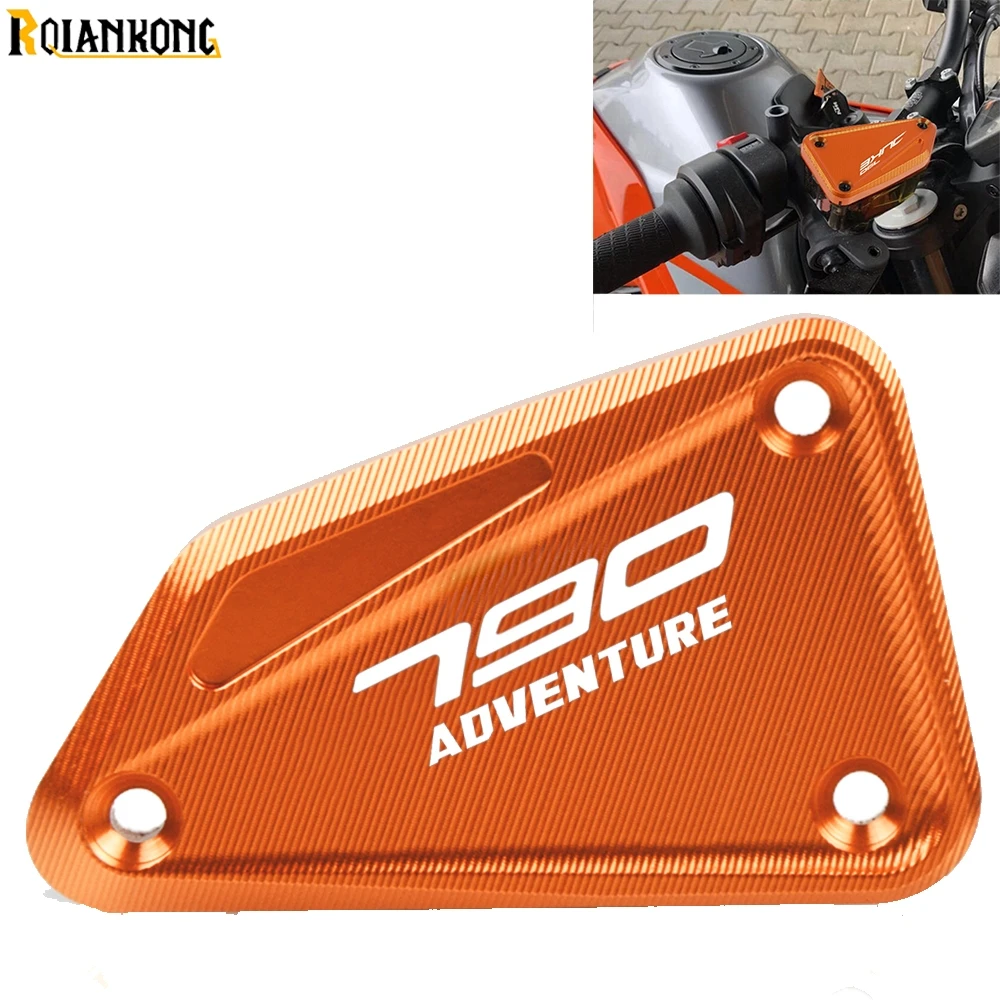 

CNC Aluminum Motorcycle Front Brake Fluid Reservoir Engine Oil Filter Cover Cap For KTM 790 ADVENTURE 790ADVENTURE 2019