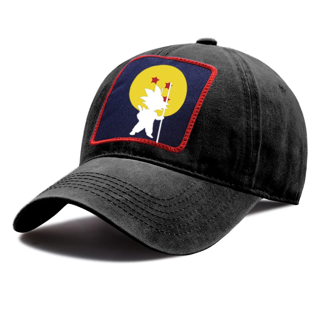 

Dragon Ball Baseball Cap Unisex Sunscreen Snapback Hat Men Summer Breathable Washed Riding Sun Hats Women Casual Anime Caps Kpop