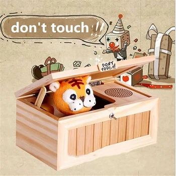 

Electronic Wooden Toys Useless Box Funny Interactive Toy Stress-Reduction Decompression Voice Toy Interest Toy Gifts For Kids