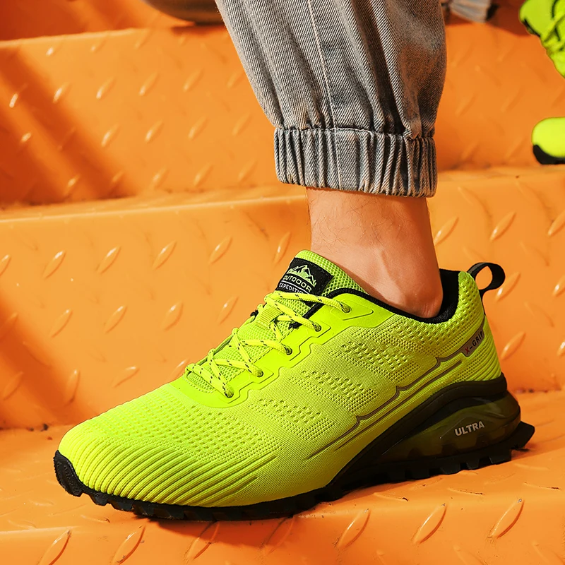Extra-large marathon running shoes men's shoes non-slip shock absorption cross-country running shoes outdoor travel sports shoes