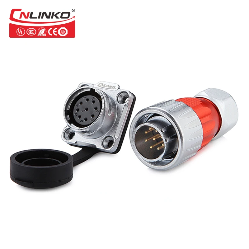 Solder/Crimp 2 12Pin Electrical Waterproof Power Connector Industrial