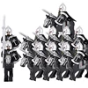 The Soldier With War Horse Gondor Army Figures lotr Armor Guard Warrior Archer Medieval Knights Building Blocks Bricks toys gift 1
