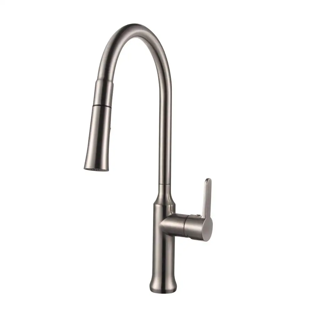  Stainless Steel Retractable Hot and Cold Water Kitchen Sink Faucet Mixer Sink Faucet Single Handle  - 4000170553157