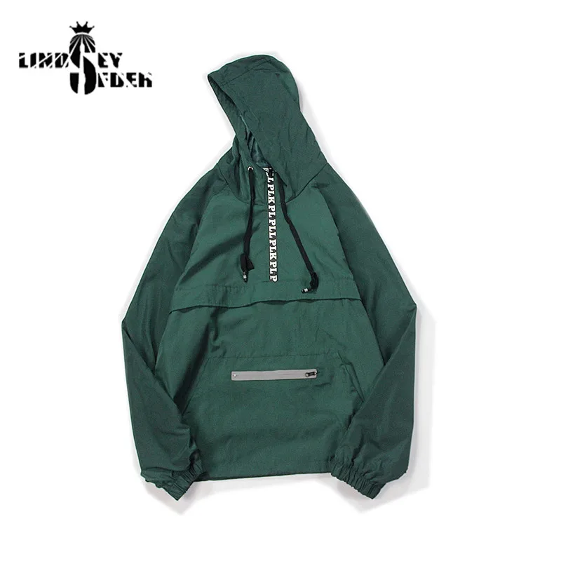 

Hoodies Sweatshirts Stranger Things Men Hoodies Rain Coats Windbreaker Color Black Pullover Tracksuit Half Zipper Solid Outwear