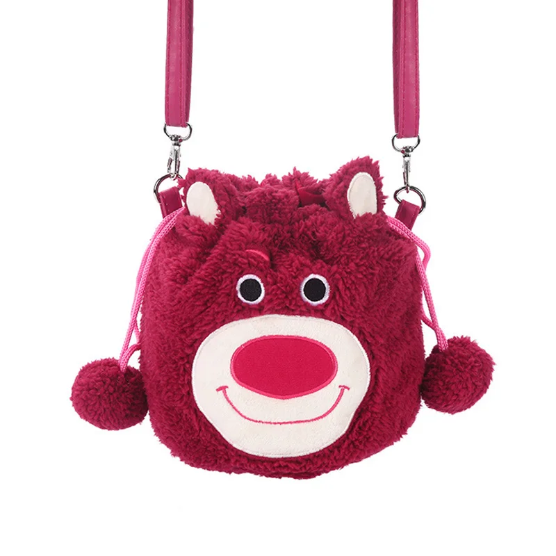 Disney История игрушек Kawaii Lotso мягкий плюшевый рюкзак милый аниме клубника медведь