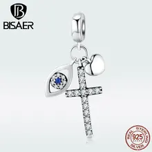 BISAER блестящие Сакура ослепительные серьги-гвоздики 925 пробы серебро CZ серьги для женщин элегантные Ювелирные изделия Подарки для девочек HSC1327