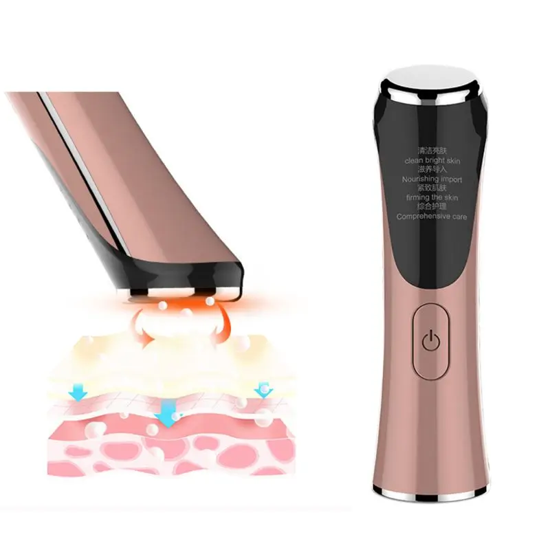 

New USB Charging Skin Care Instrument Ultrasonic Vibration Face Beauty Cleansing Pore Cleaner T4MB