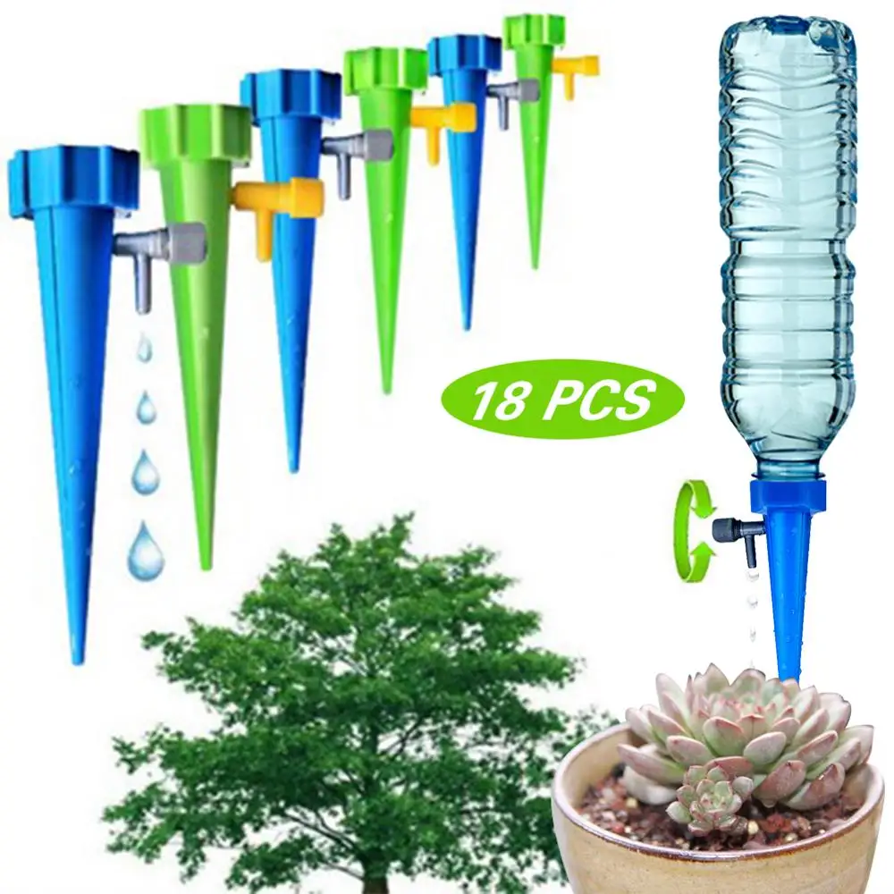 Sistema de riego automático con punta para plantas, sistema de riego por goteo para interior del hogar, 30/18/12/6 Uds.