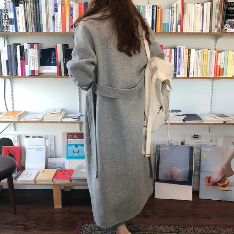 Women Winter Long Overcoat Outwear Coat Loose Plus Size Cardigans Long Sleeve Manteau Femme Hiver Elegant Korean Oversize