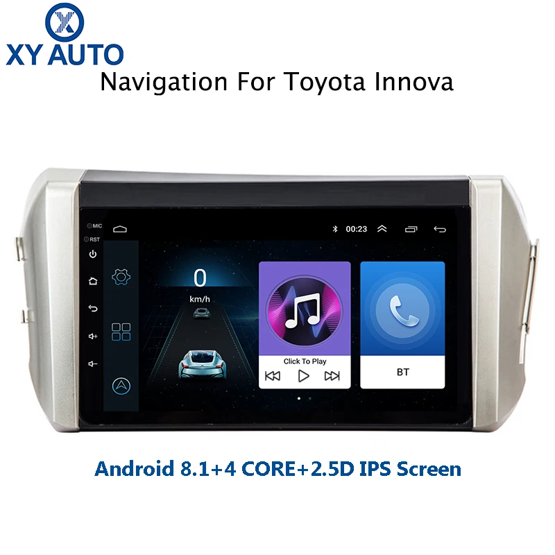 Горячая Распродажа 9 дюймов 2.5D IPS HD мультисенсорный экран Android 8 1 NAVI для toyota innova