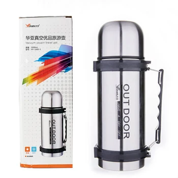 

High Capacity 1000ML Stainless Steel Water Bottles For Travel Double Wall Thermoses Sports Camping Hiking Insulation Vacuum Cup