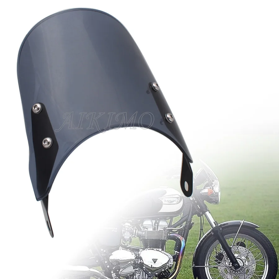 Ветровое стекло для мотоцикла + металлический кронштейн Pare brise Triumph Bonneville/SE/T100/T120