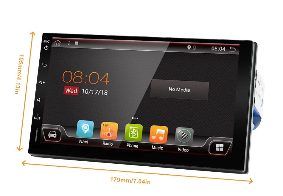 Perfect android 9.0 car radio bluetooth gps navigation for universal 2 din 1024*600 cassette player vehicle with wifi,usb, sd, obd,dab 5