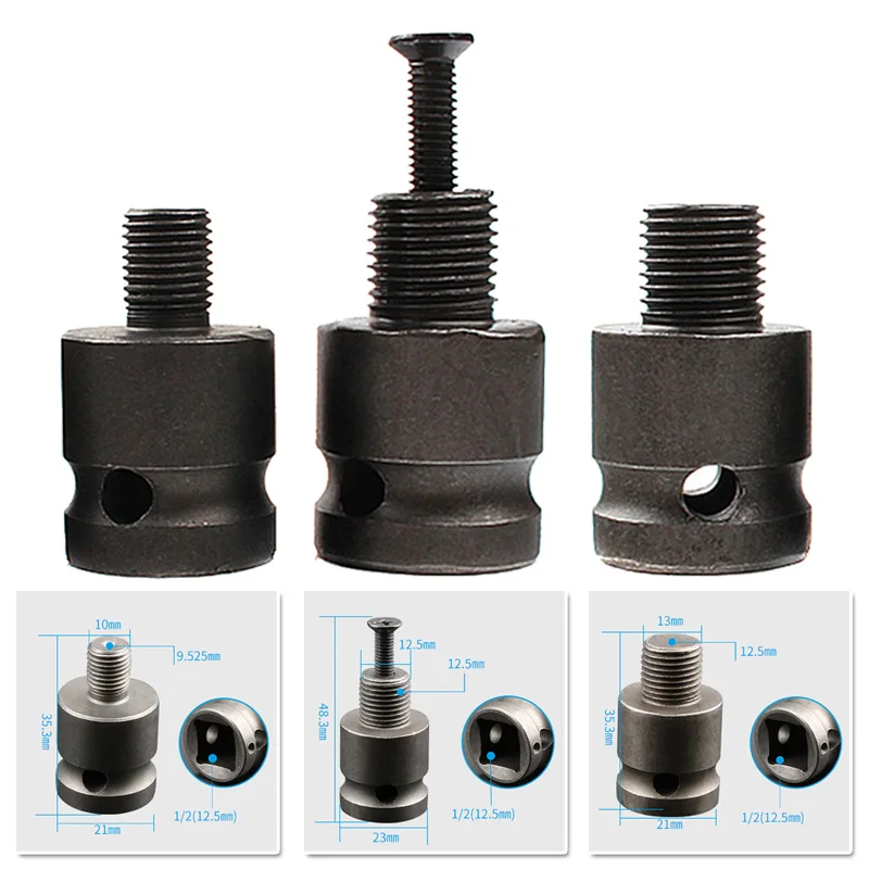 

Electric Wrench Hex Female Socket Adapter Chuck Converter Drill 1/2 to 1/4 Tool metal wood working replacement