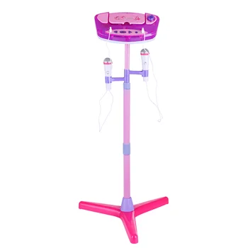 

iTECHOR Kids Karaoke Machine with 2 Microphones & Adjustable Stand Music Play Set Karaoke Players Toys Girl New Year Gift - Pink