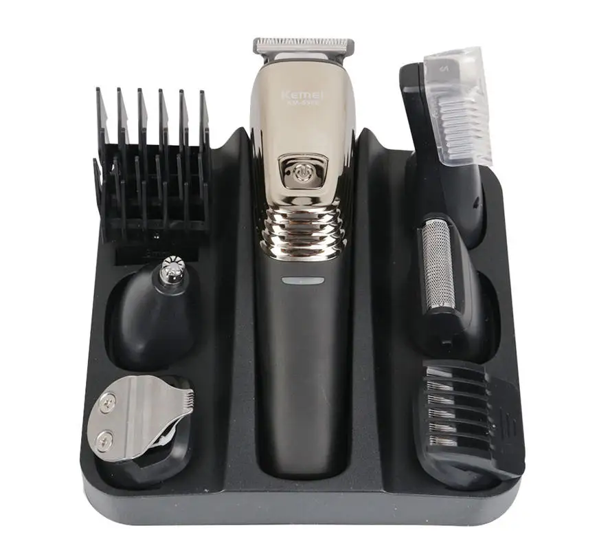 

Kemei 6 in 1 Hair Clipper for Men Multifunctional Razor Nose Hair Trimmer Hair Clippers Body Shavers for Men KM-5900
