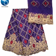 LIULANZHI Африканский хлопок базин ткани африканская ткань Базен riche ткань tissu хлопок вышитые для женщин 7 ярдов ML39B32