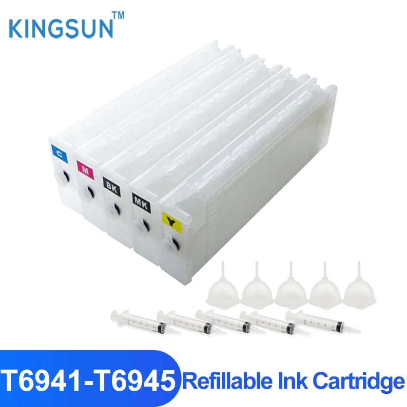 T6941-T6945 пустой пополняемый картридж для чернил принтера Epson SureColor T3000 T5000 T7000 T3200 T7200