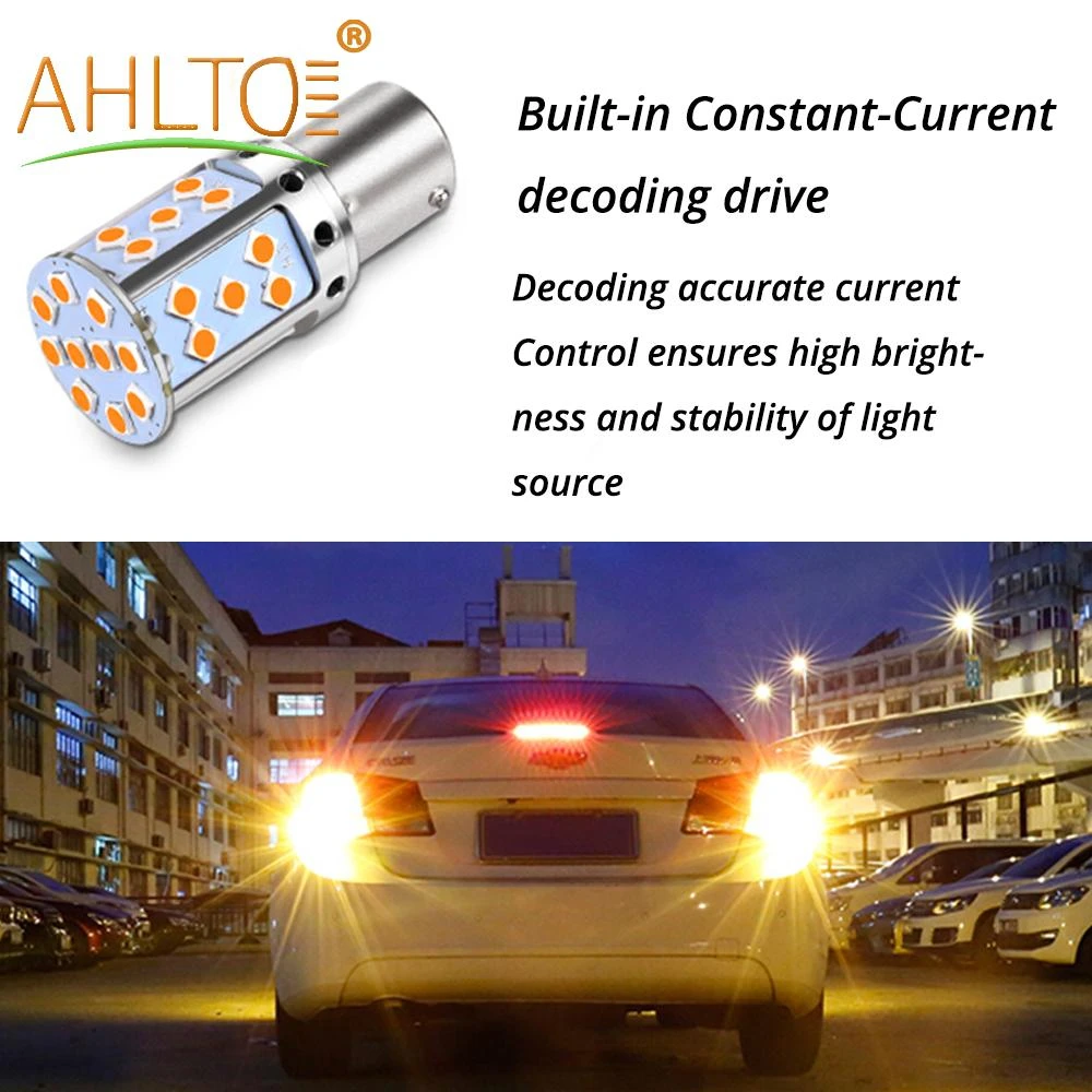 

1PCS Car Turn Signal Light 3030 35SMD 1156 BA15S LED Reverse Brake Bulb Canbus W21W LED Car License Plate Lights Clearance Lamps