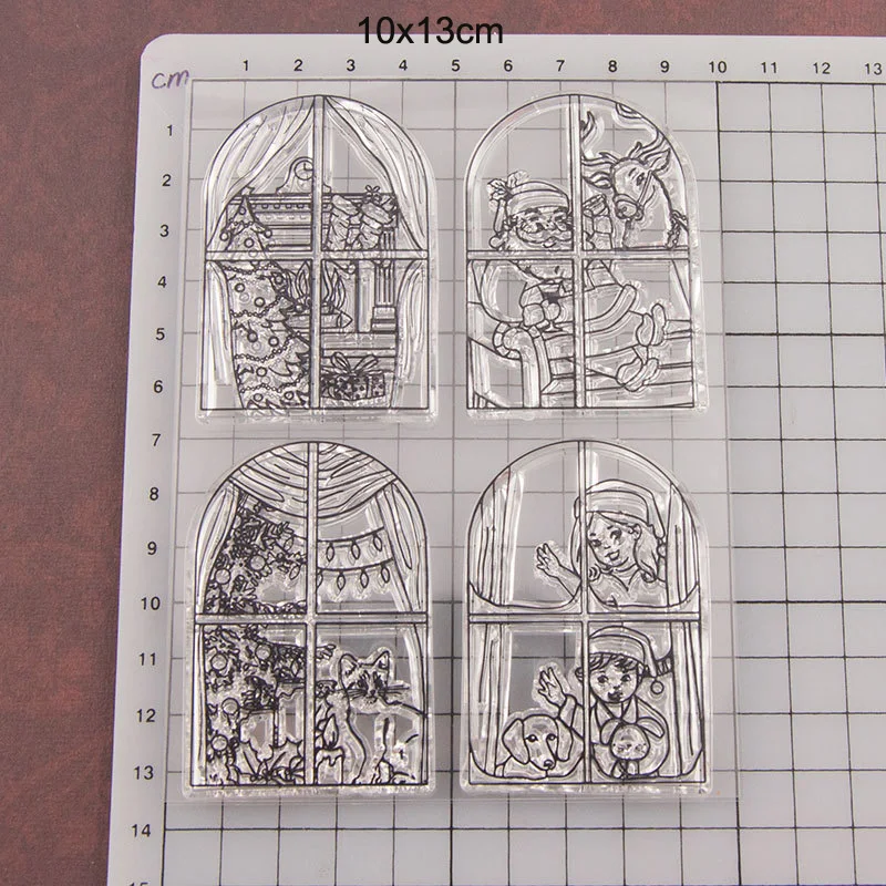 Windows Christmas Clear Stamps 2