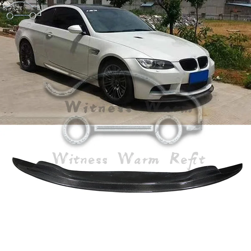 3 серии, передний спойлер из углеродного волокна для BMW E92 E93 M3 2006-2010, передний бампер, защита для подбородка автомобиля