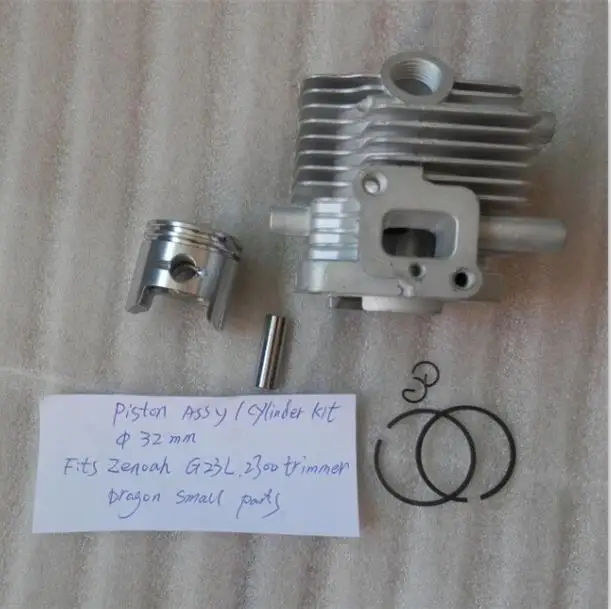 G23L цилиндр ASY 32 мм для ZENOAH LRT/HT/SHT2300 2310 22.5CC 0.9HP 2T HEDGETRIMMER ZYLINDER HEAD W/PISTON KIT