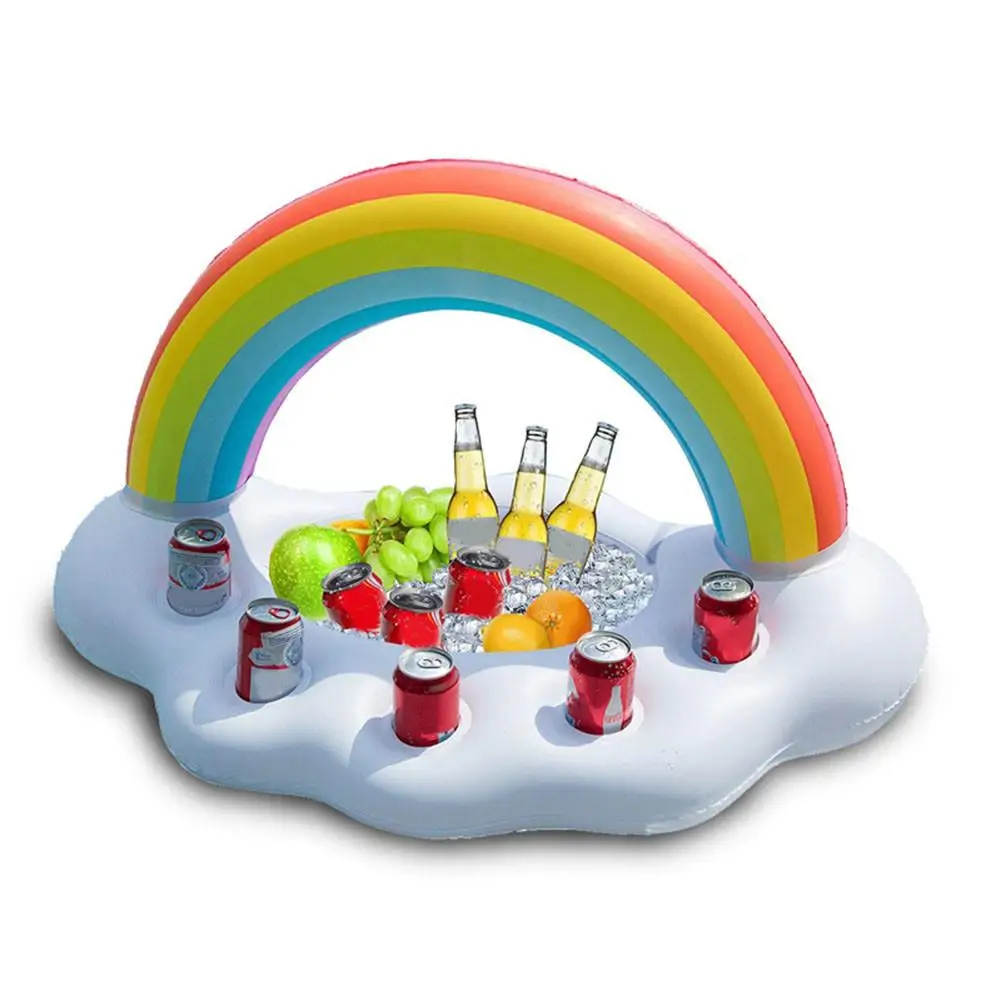 

Drink Holder Floating Beverage Salad Fruit Serving Bar Pool Float Party Accessories Cup Bottle Holder Water Fun Decorations Toys