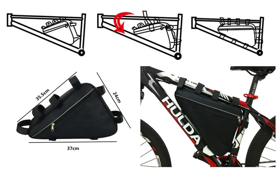 Электрический велосипед Батарея 48V 20AH 52V 30AH е-байка 36В 40AH Треугольники на раму, фара для электровелосипеда в Батарея 500W 750W 1000W 1500W Bafang BBS03 02