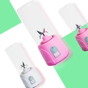 

Portable Fruit Juicer Cup 400ml Personal Blender Small Fruit Mixer USB Rechargeable Juicer Cup for Home Travel J2Y