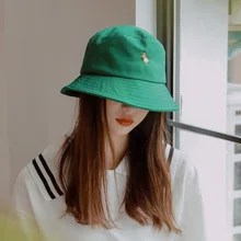 Женские Панамы с мультяшной вышивкой, летняя кепка s, модная Рыбацкая шляпа для девочек, складная уличная пляжная дорожная Кепка от солнца, gorros mujer