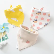 

3Pcs Baby Bibs 100% Organic Cotton Bibs Triangle Burp Cloth Cartoon Saliva Towel Baby Feeding Bibs Soft Absorbent Boys Girl Bibs