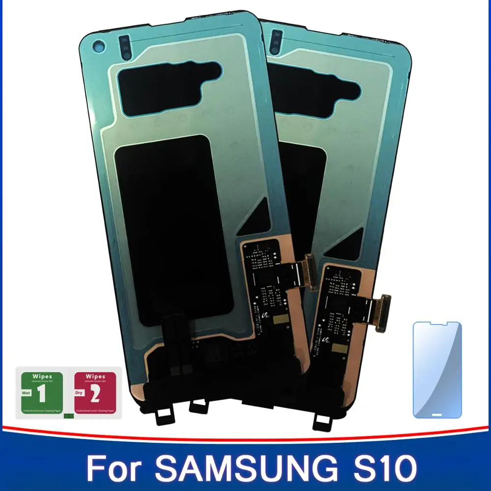 2 шт. высококачественный ЖК дисплей для SAMSUNG Galaxy S10 G9730 + Plus G9750 сенсорный экран