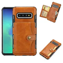 Многофункциональный Ретро кошелек с откидной крышкой и держателем для карт для samsung Galaxy S10 PLUS Lite, роскошный кожаный чехол для телефона