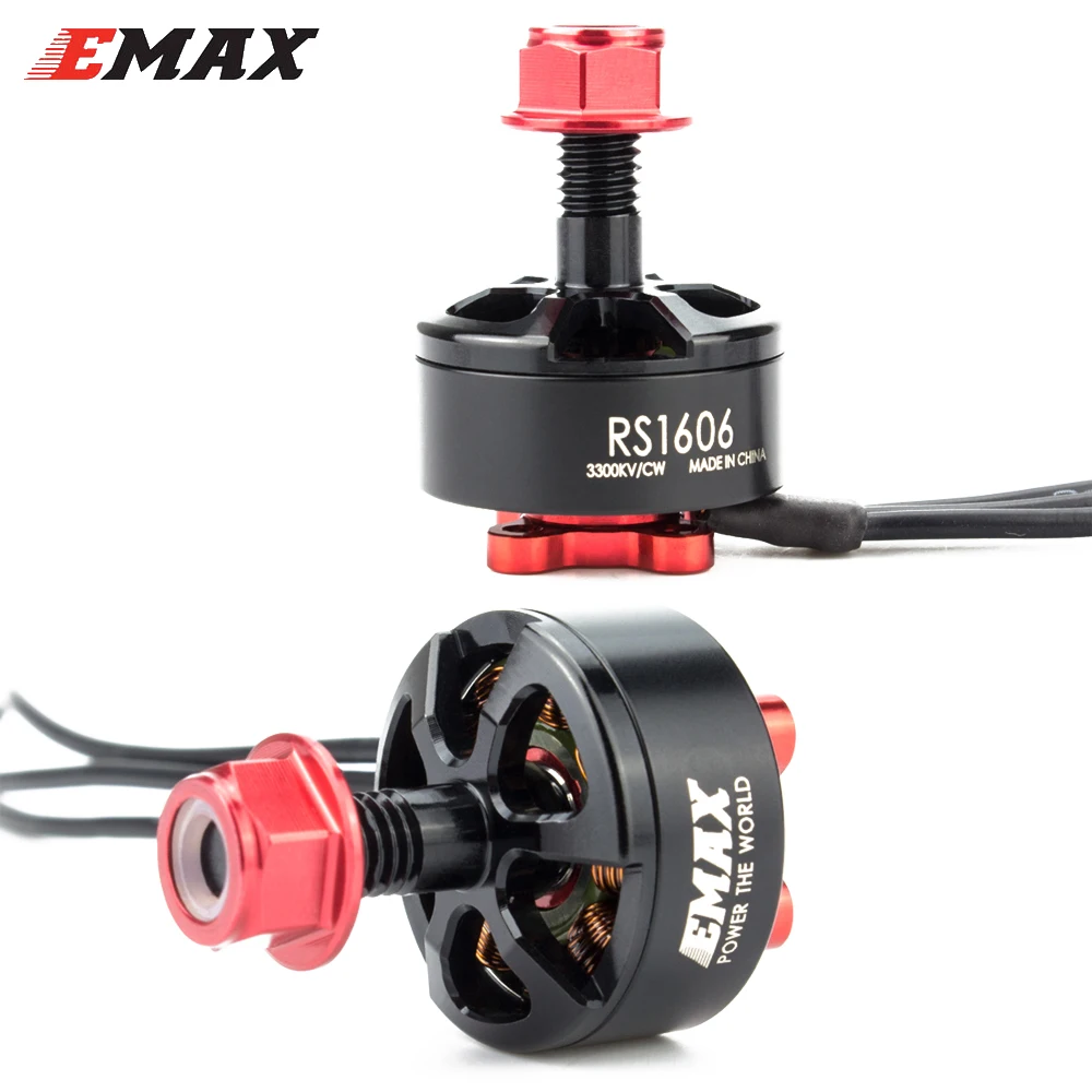 

Original EMAX Lite Spec RS1606 4000KV 3300KV Motor 3-4S for RC FPV RACER Quadcopter(with retail package)
