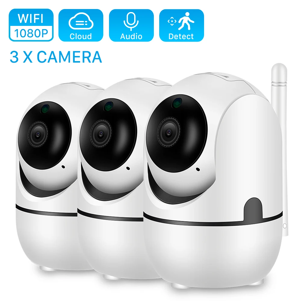Беспроводная IP камера ANBIUX HD 1080P с облачным распознаванием людей|Камеры
