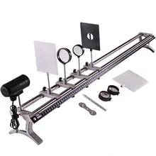 Оптическая скамья группа физическая оптика обучающее оборудование вогнутая и выпуклая линза экранный светильник Источник изображения геометрический комплект оптики