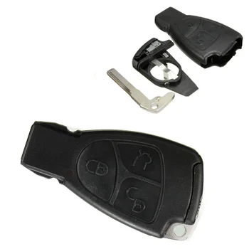 

3 Buttons Car Remote Key Shell Case Fob With Blade And Battery Clip For Mercedes For Benz R350 S350 S430 S500 S600 SL500 SL600