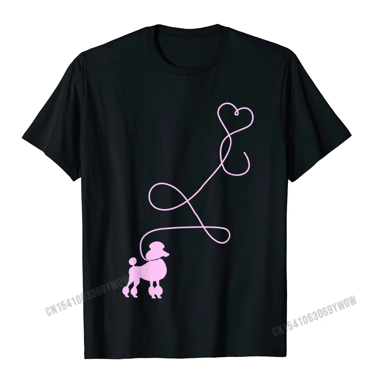 Men Prevalent Custom Tees Crew Neck ostern Day Cotton Fabric Top T-shirts Printed Short Sleeve Normal T Shirt Top Quality 1950s Sock Hop Costume 50s Theme Dog Pink Poodle Heart Top T-Shirt__1006 black